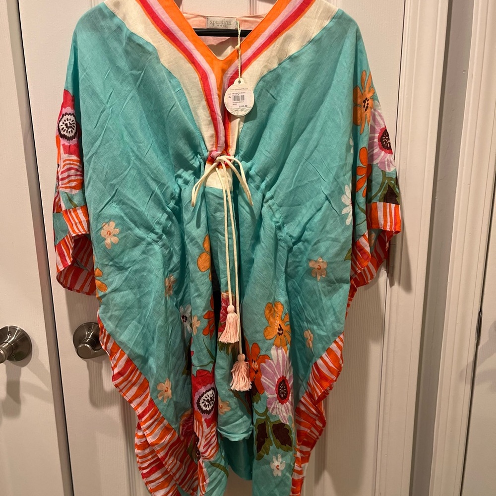 Spartina 449 Blue and Orange Swim Coverup
